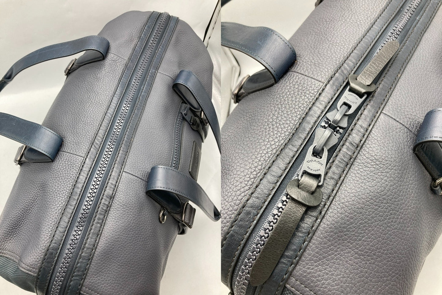 COACH コーチ レザー 2WAY ボストンバッグ 86737 メンズ 中古 D4
