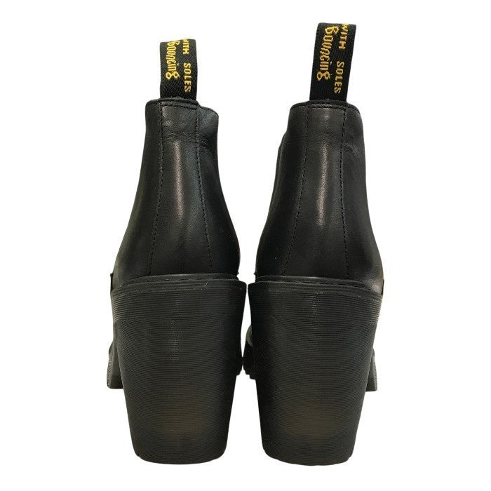 Dr.Martens ドクターマーチン HURSTON サイドゴアブーツ レディース レザー ヒール チェルシーブーツ ブラック UK5 中古 T1