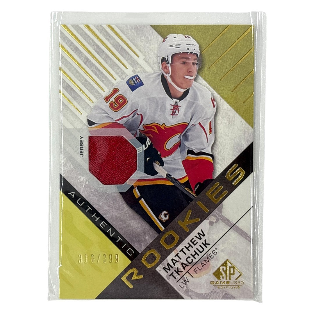 UPPER DECK NHLカード SP GAME USED MATTHEW TKACHUK FLAMES /399 #108 中古 IT1
