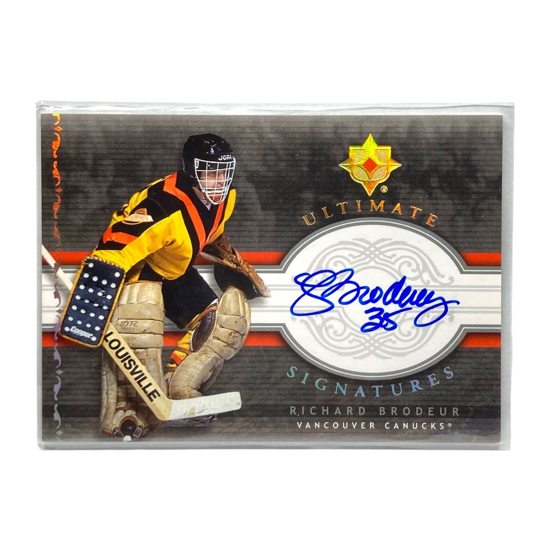 UPPER DECK NHLカード ULTIMATE COLLECTION RICHARD BRODEUR CANUCKS #US-BR 中古 IT2