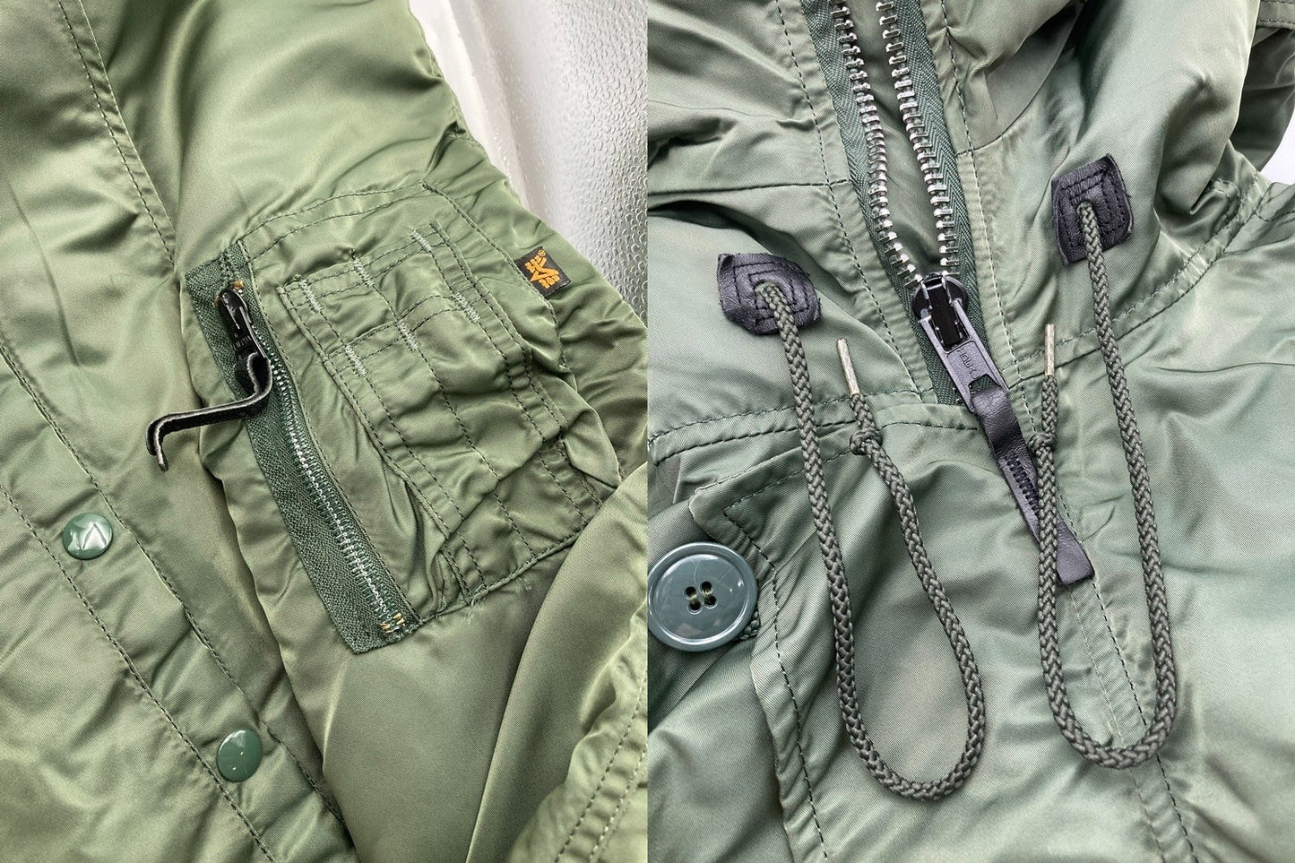 ALPHA INDUSTRIES アルファ インダストリーズ USA製 フライトジャケット N-3B サイズS メンズ 中古 D4