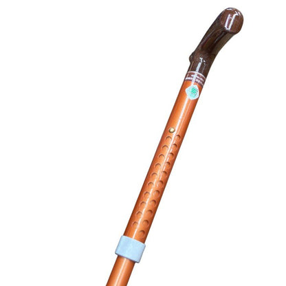 田辺プレス 超軽量合金製 伸縮式杖 かるケイン 柿茶 Lサイズ 85~95cm MGPN-011 杖 高齢者 歩行補助 長さ調整 中古 W４