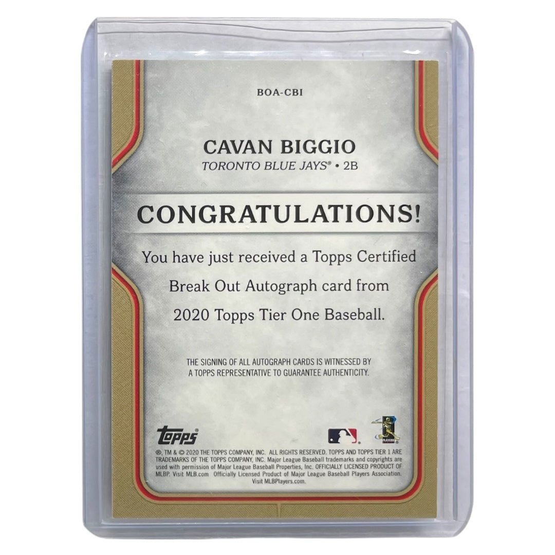 TOPPS MLBカード TIER 1 CAVAN BIGGIO TORONTO BLUE JAYS /299 #BOA-CBI 中古 IT2