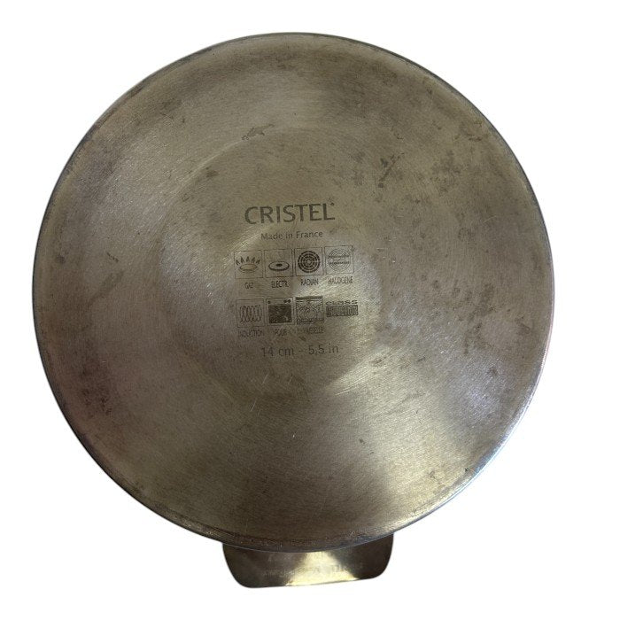 CRISTEL クリステル グラフィット 両手鍋深型 14cm C14GK 調理器具 鍋 キッチン用品 ステンレス 中古 W1