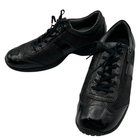 Pedala ペダラ asics アシックス WP254S エナメル レザー スニーカー 24.0cm 本革 靴 シューズ レディース 中古 W４