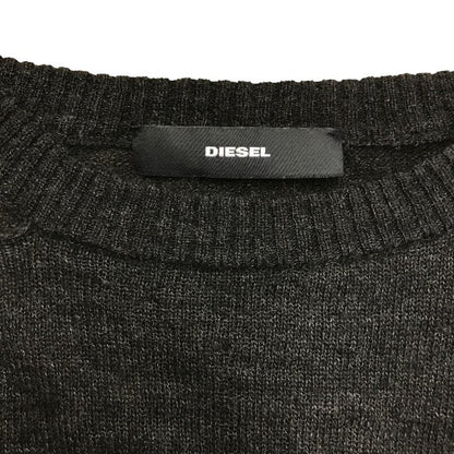 DIESEL ディーゼル ニット トップス レディース 秋冬 セーター アルパカ混 グレー XSサイズ 中古 M1