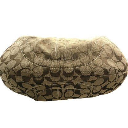 COACH コーチ ワンショルダーバッグ レディース オールシーズン シグネチャー ベージュ ブラウン バッグ 10075 中古 N1