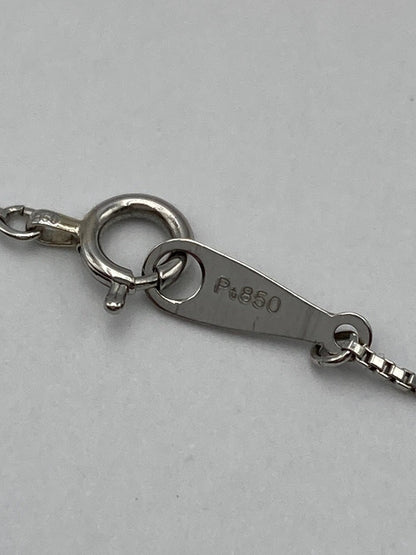 Pt900/Pt850 ダイヤ0.10ct プラチナネックレス 中古 D4