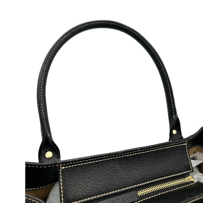 kate spade ケイトスペード スクエア トートバッグ 鞄 レディース ブラック レザー かわいい 中古 W４