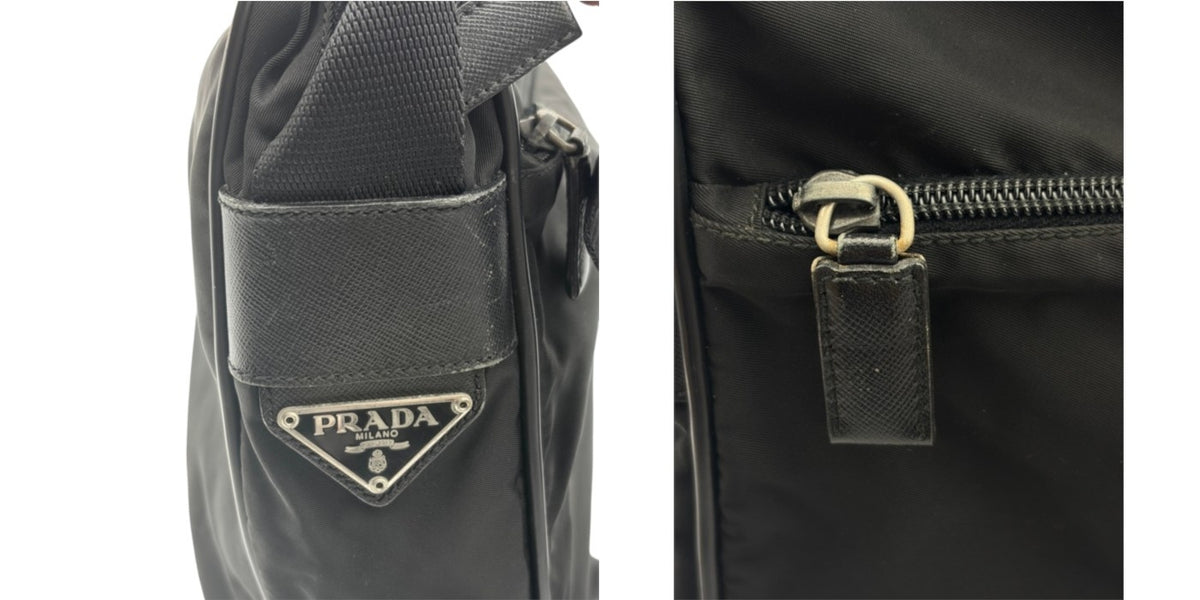 PRADA ショルダーバッグ ブラック プラダ 鞄 ブランド レディース ナイロン 中古 W４