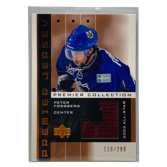 UPPER DECK NHLカード PREMIER COLLECTION PETER FORSBERG 2003 ALL STAR 110/299 #PG 中古 IT2