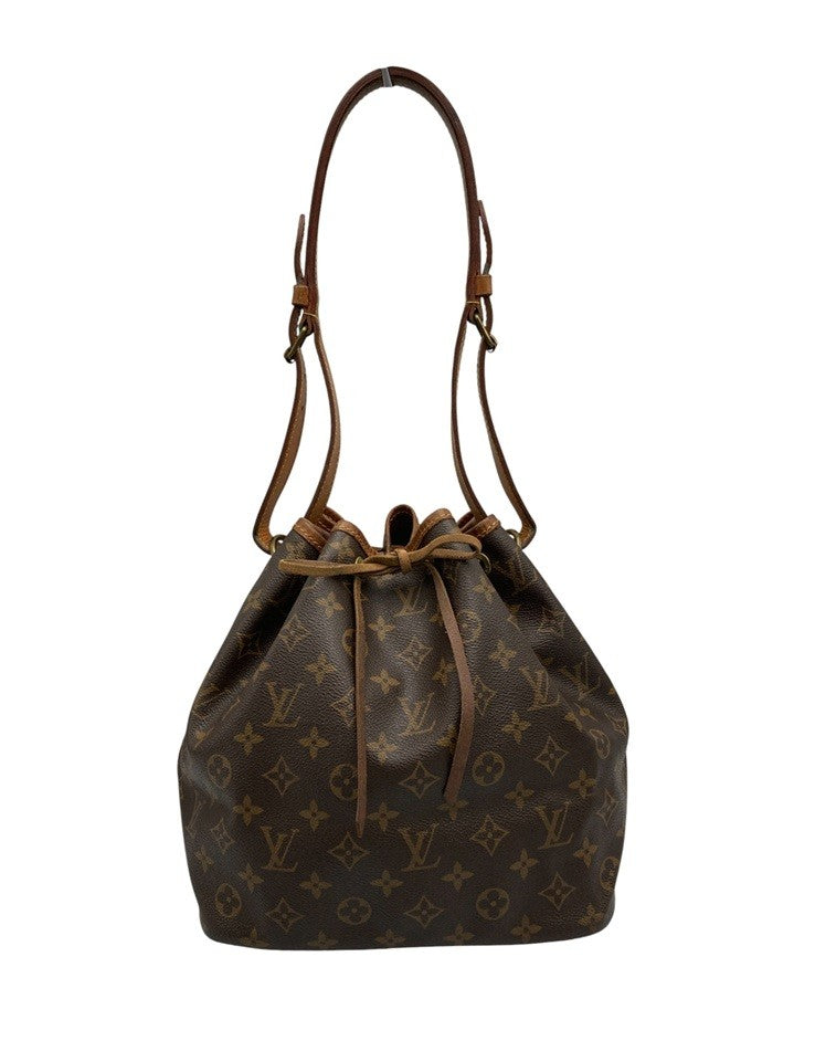 LOUIS VUITTON ルイヴィトン モノグラム プチ・ノエ  巾着 ショルダーバッグ M42226 中古 D4
