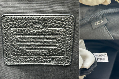 COACH コーチ ハミルトン ぺブルレザー バックパック F72082 リュックサック メンズ 通勤 A4 本革 ブラック 中古 W４