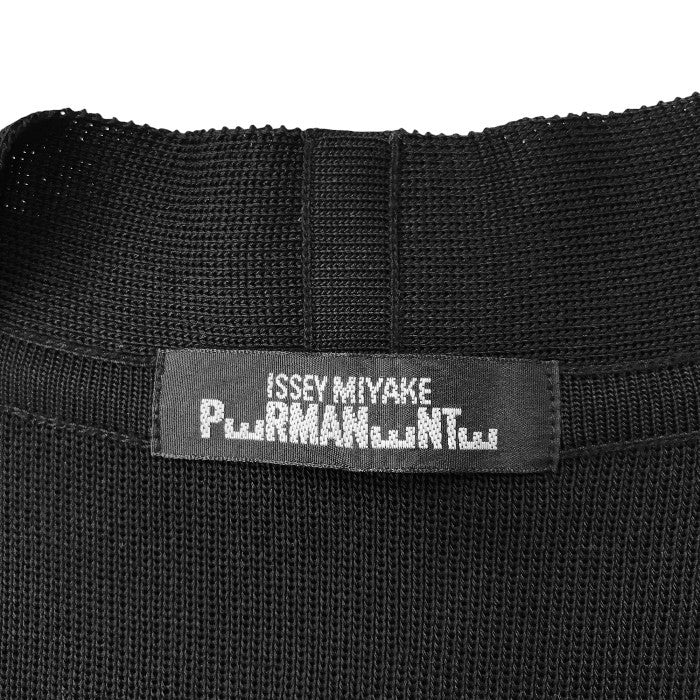 ISSEY MIYAKE PERMANENTE イッセイミヤケ ペルマネンテ ロングカーディガン レディース 秋 アクリル ブラック S PE63-KA143 中古 MK1