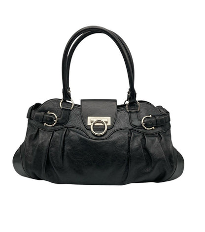 Salvatore Ferragamo サルヴァトーレフェラガモ ガンチーニ マリッサ ハンドバッグ ブラック BW-21 中古 D4