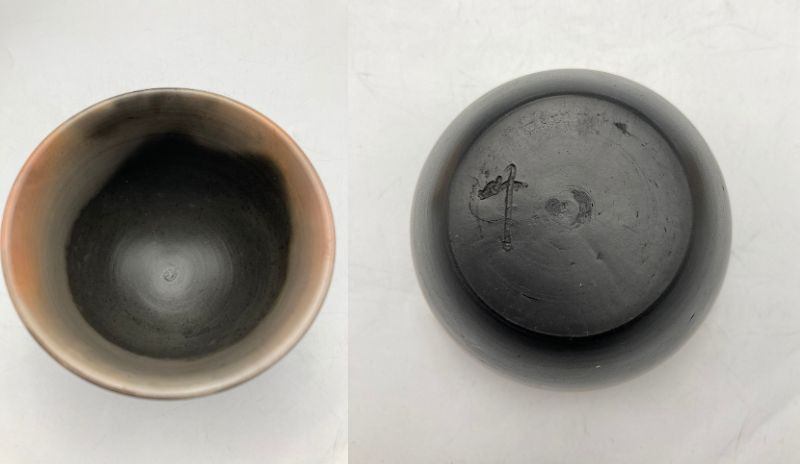 赤穂瀬戸内窯 雲火焼 長棟州彦 フリーカップ ペア 中古 D4