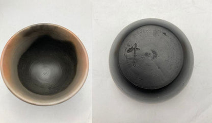 赤穂瀬戸内窯 雲火焼 長棟州彦 フリーカップ ペア 中古 D4