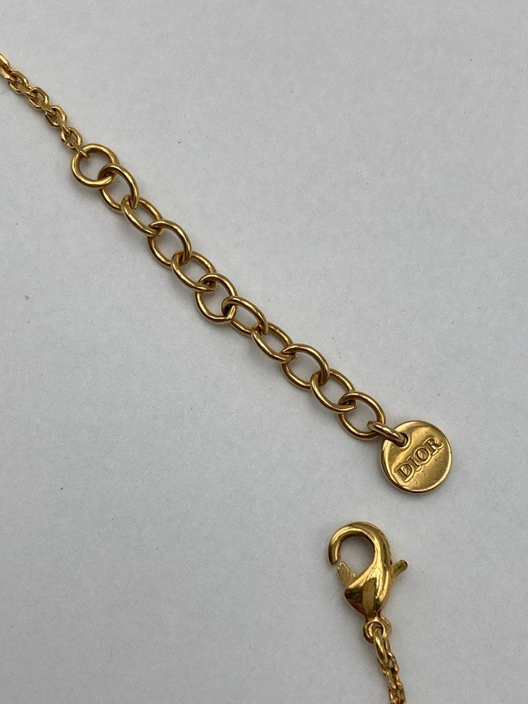 Christian Dior クリスチャンディオール CDロゴ ネックレス 中古 D4