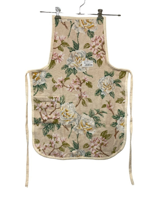 FEILER フェイラー シュニール織 エプロン バニラローズ 中古 D4