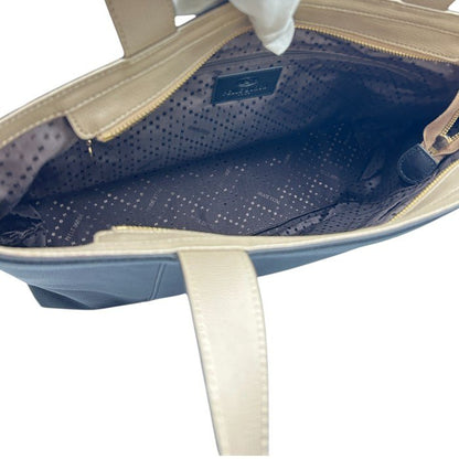 PELLE BORSA ペレボルサ トート バッグ ブラック レザー 鞄 レディース 通勤 A4 中古 Ｗ４