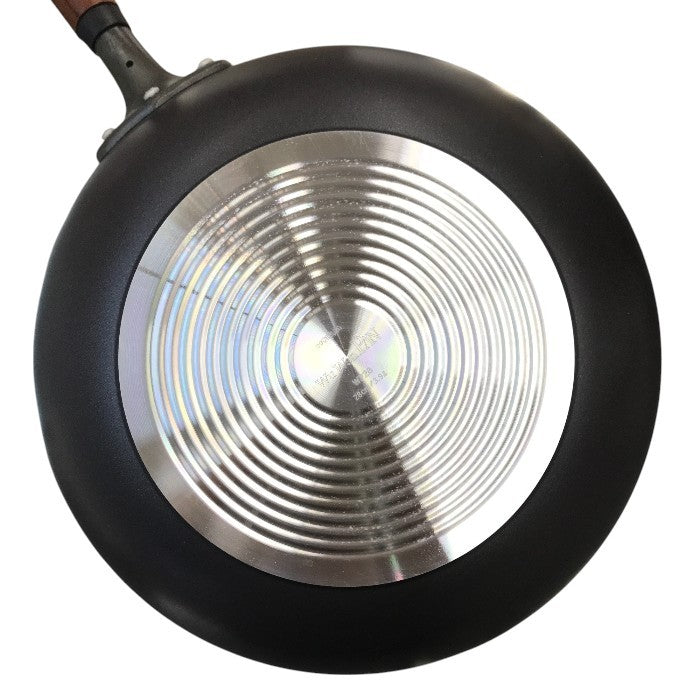 北陸アルミニウム ウー・ウェンパン 28cm フライパン 片手鍋 蒸し器 ガス火専用 スチームコントローラー カームナイトグレー 中古 T1