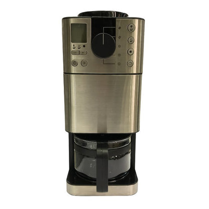 無印良品 豆から挽けるコーヒーメーカー シルバー ミル付き 1~3カップ 保温機能 MJ-CM1 中古 T1