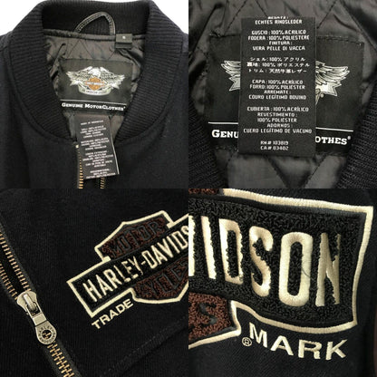 HARLEY DAVIDSON ハーレーダビッドソン スタジャン メンズ レザー/アクリル ブラック Sサイズ 97535-13VN 中古 T1