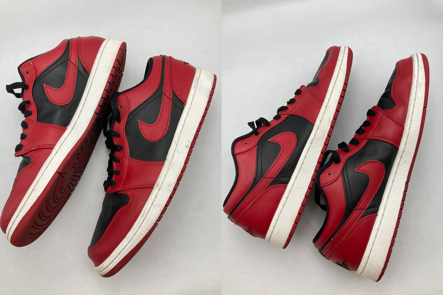 [ナイキ] NIKE AIR JORDAN 1 LOW エア ジョーダン 1 ロー スニーカー 553558-606 バーシティレッド サイズ28.5cm 中古 D4