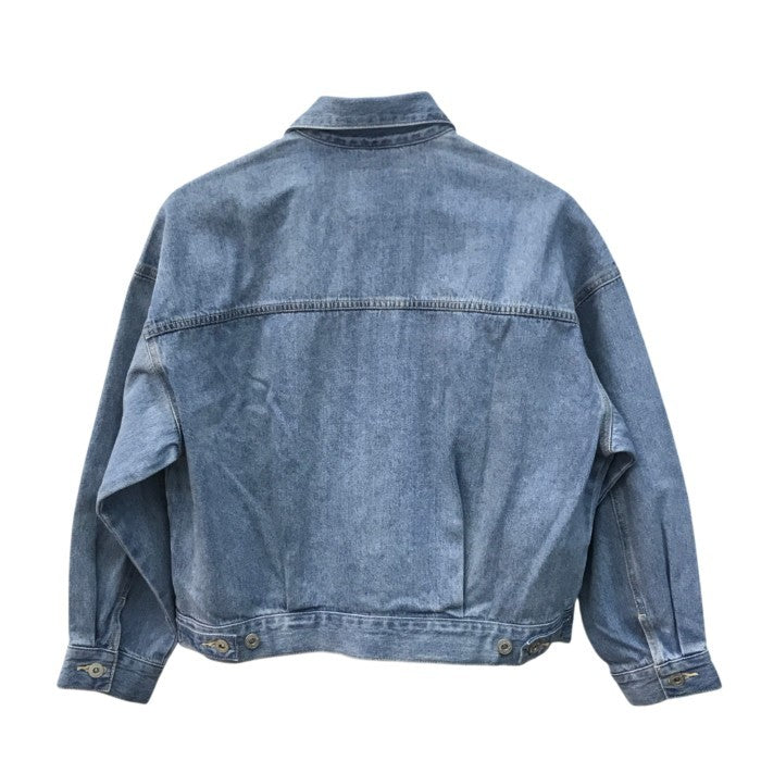 le.coeur blanc ルクールブラン ソフトデニムジャケット レディース コットン レトロ ショート丈 サックス 38サイズ 3052076605 中古 T1