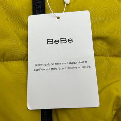 未使用品 BeBe ベベ 中綿 ジャケット イエロー 男の子 120 アウター 秋 冬 キッズ 中古 W４