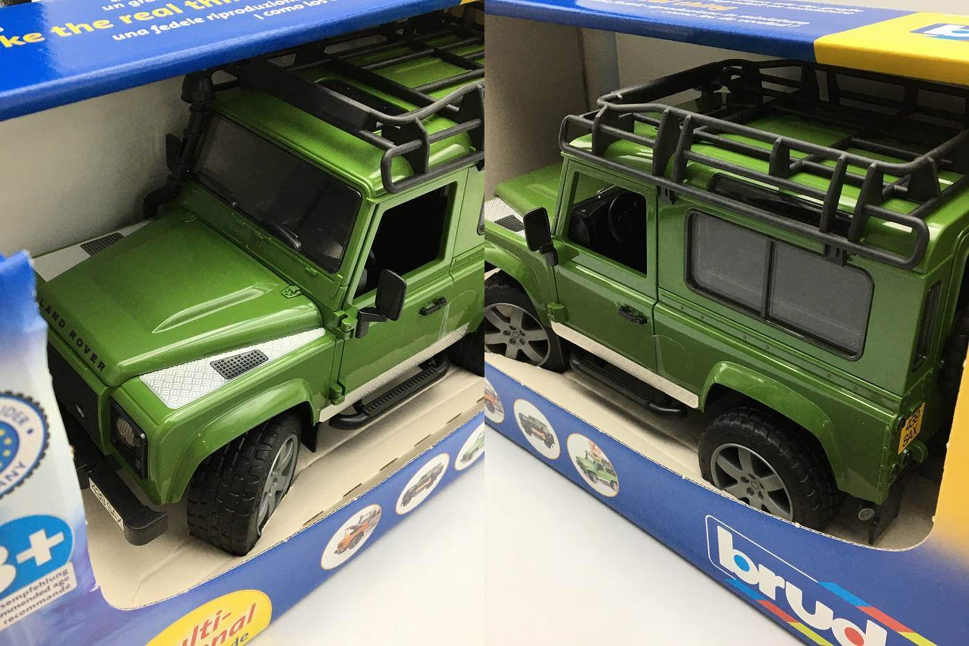 bruder ランドローバー ディフェンダー 1:16 ドイツ製 ブルーダー オフロード クロカン ミニカー 車 中古 R4