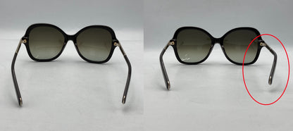Chloe クロエ ラインストーン サングラス CE658SR 中古 D4