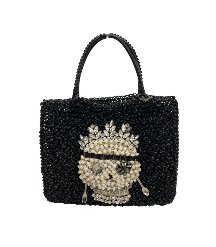 ANTEPRIMA アンテプリマ ワイヤーバッグ ドクロ 中古 D4