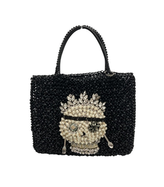 ANTEPRIMA アンテプリマ ワイヤーバッグ ドクロ 中古 D4