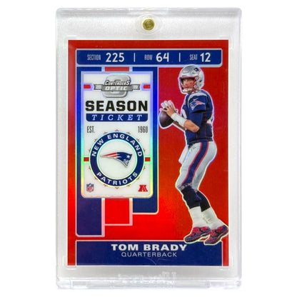 PANINI NFLカード CONTENDERS OPTIC PRIZM TOM BRADY NEW ENGLAND PATRIOTS /199 #8 中古 IT1