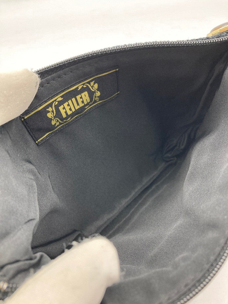 FEILER フェイラー シュニール織 花柄 ポーチ 中古 D4
