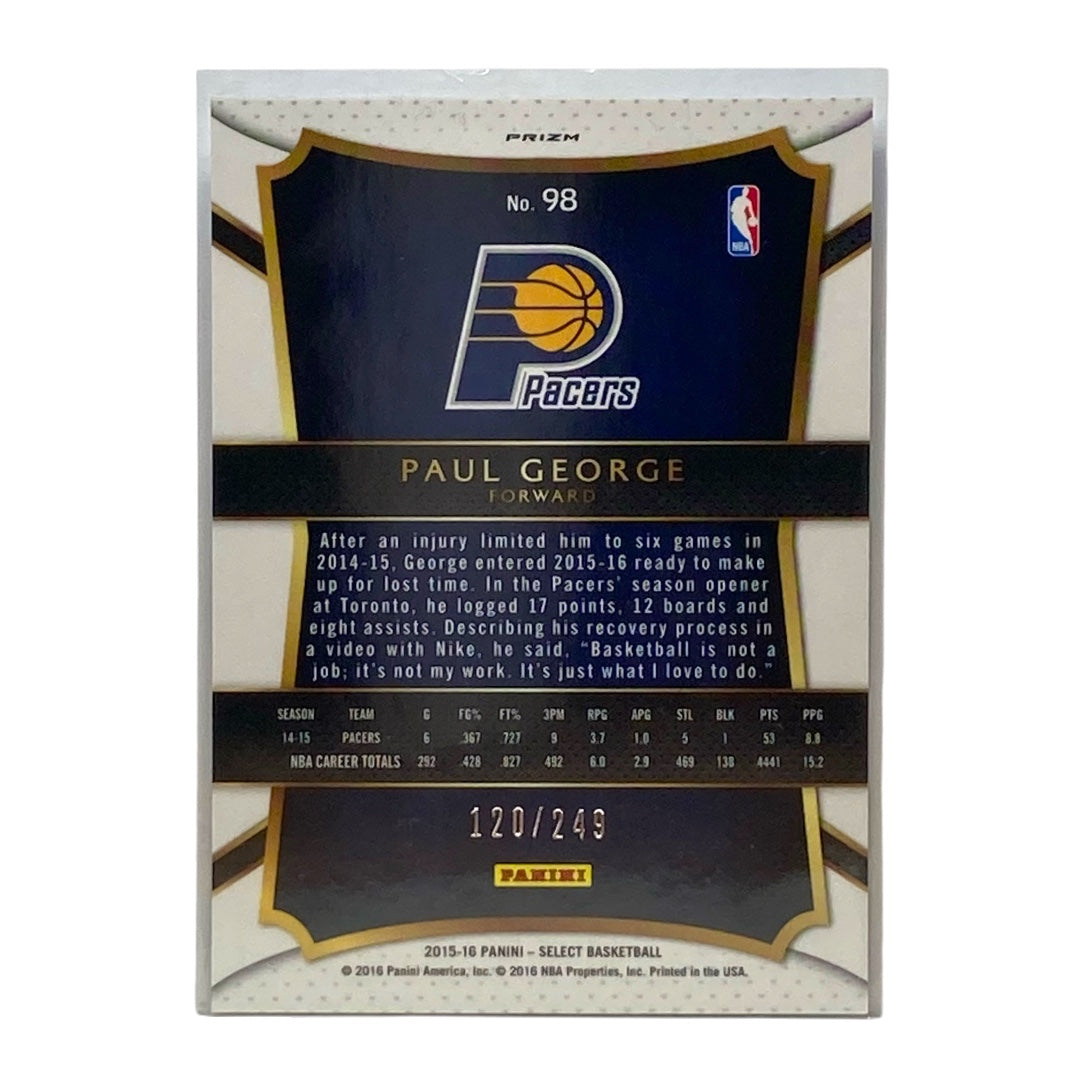 PANINI NBAカード SELECT PRIZM PAUL GEORGE PACERS 120/249 #98 中古 IT2