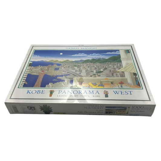 未開封品 THOMAS McKNIGHT トーマス・マックナイト KOBE PANORAMA WEST 神戸 パノラマ ウェスト ジグソーパズル ホビー 1000ピース 72×49cm 中古 W４