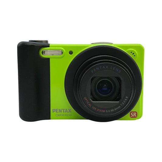 PENTAX Optio コンパクト デジタルカメラ ライム 光学10倍ズーム 1cmマクロ RZ10 中古 T1