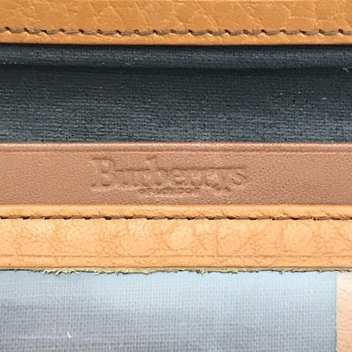 Burberrys バーバリー パスケース ユニセックス レザー 定期入れ カードケース ブラウン 中古 T1