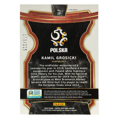 PANINI サッカーカード SELECT UEFA EURO PRIZM KAMIL GROSICKI POLAND /225 #19 中古 IT2