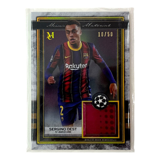 TOPPS サッカーカード MUSEUM COLLECTION SERGINO DEST BARCELONA 10/50 #MMR-SD 中古 IT1