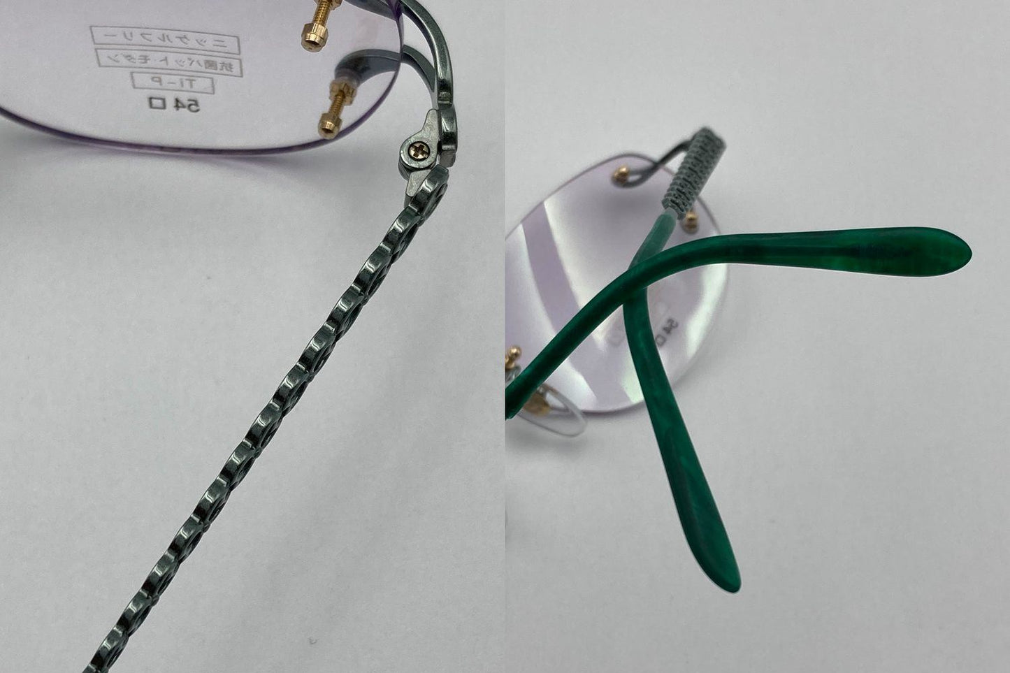 mila schon ミラショーン ニッケルフリー リムレス メガネフレーム  MS-4449 中古 D4