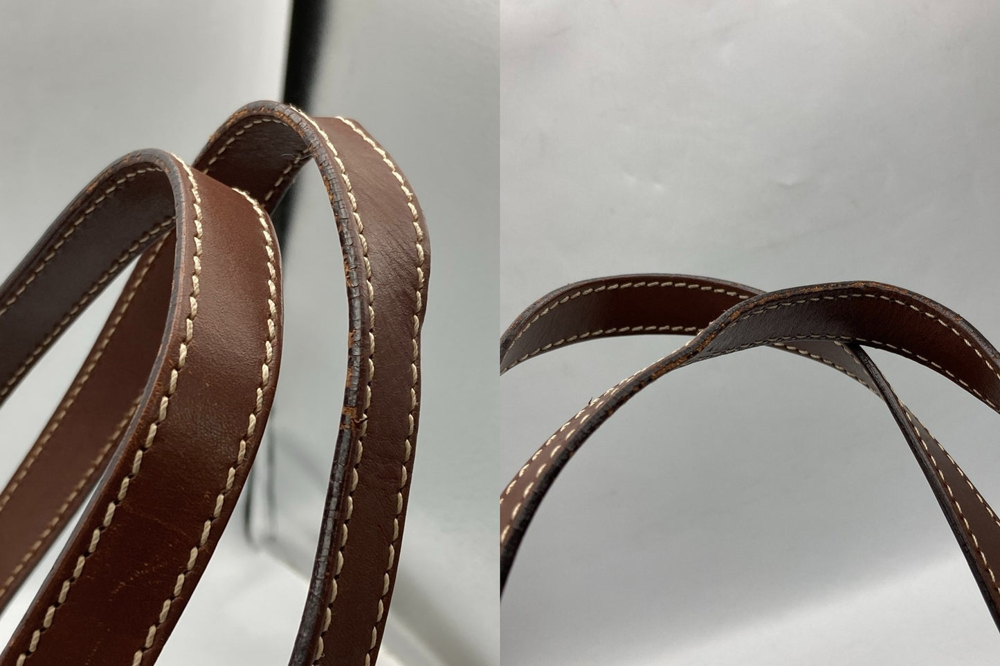 HUNTING WORLD ハンティングワールド キャンバス×レザー ミニトートバッグ 中古 D4