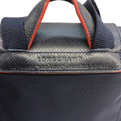 LONGCHAMP ロンシャン ルプリアージュ SAC A DOS リュックサック レディース 折りたたみ バックパック ナイロン ネイビー 1699 619 556 中古 T1