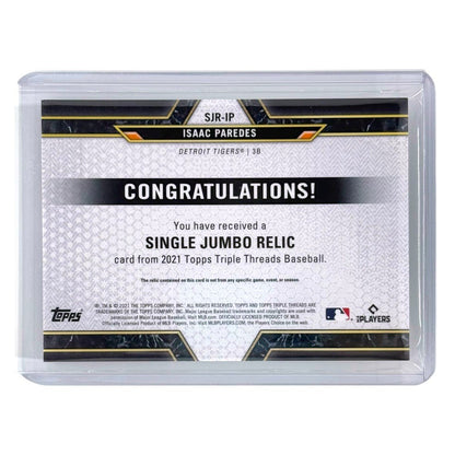 TOPPS MLBカード TRIPLE THREADS ISAAC PAREDES DETROIT TIGERS /27 #SJR-IP 中古 IT1