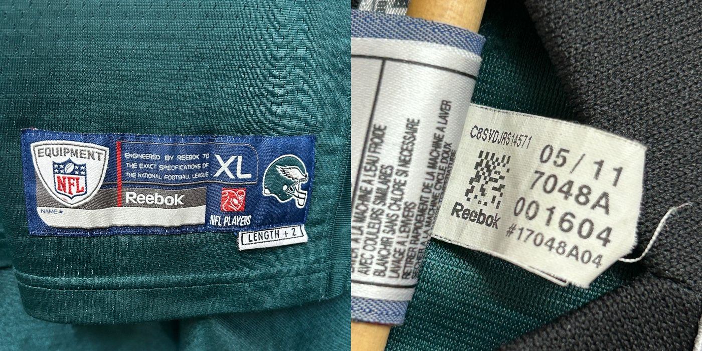 Reebok リーボック ONFIELD フットボールシャツ イーグルス XL EAGLES レショーン・マッコイ  McCOY 半袖 シャツ ユニフォーム 中古 W４
