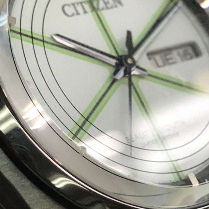 CITIZEN BEAUTY & YOUTH UNITED ARROWS 腕時計 メンズ アナログ エコドライブ ソーラー SS グレー E101-S117453 中古 T1