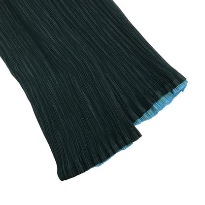 ISSEY MIYAKE イッセイミヤケ ホワイトレーベル ジャケット レディース カーディガン プリーツ 二重 レイヤード グリーン/ブルー系 2サイズ IM42FJ228 中古 T1
