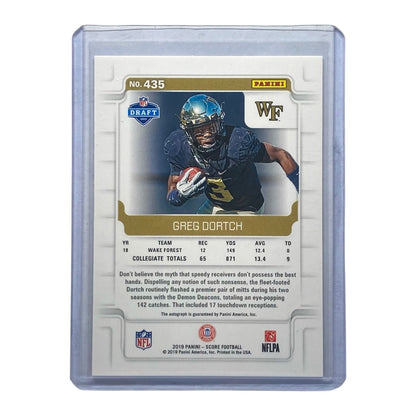 PANINI NFLカード SCORE GREG DORTCH WAKE FOREST UNIVERSITY #435 中古 IT2
